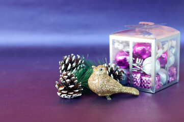 Christmas or New years - pattern for decoration background, space for add text or picture.