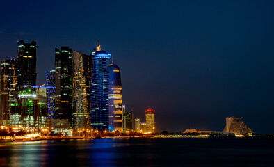 Fototapeta na wymiar Background image of Doha city