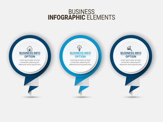 Business data visualization. Simple infographic design template. Abstract vector illustration.