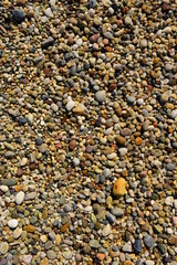 pebbles on the beach as background
