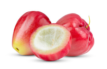rose apple isolated on white