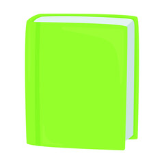 Book Green Sign Emoji Icon Illustration. Education Vector Symbol Emoticon Design Symbol Vector.