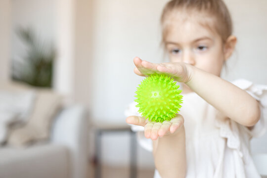 child training tactile system with relief ball