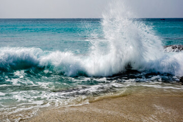 waves on the beach