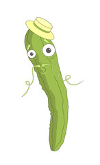 'Surprised cucumber