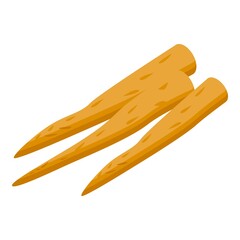 Asparagus diet icon. Isometric of Asparagus diet vector icon for web design isolated on white background