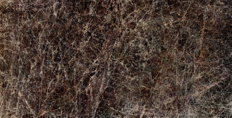 Naklejka na ściany i meble Dark colour marble, emperador marble texture background, Scanned texture of brown marble with golden cracks. Background for ceramic tiles and for creativity, high resolution image.