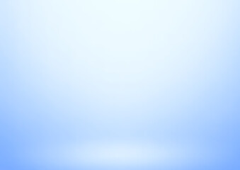 Empty blue studio room, used as background for display your products 