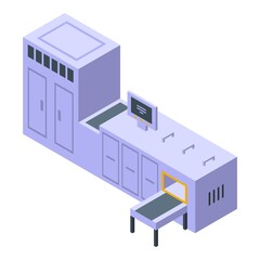 Paper industry icon. Isometric of Paper industry vector icon for web design isolated on white background