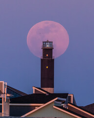Moon at Lighthouse