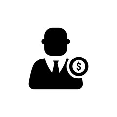 Employee Costs icon in vector. Logotype