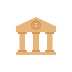 Bank icon in vector. Logotype