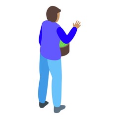 Collecting coffee icon. Isometric of Collecting coffee vector icon for web design isolated on white background