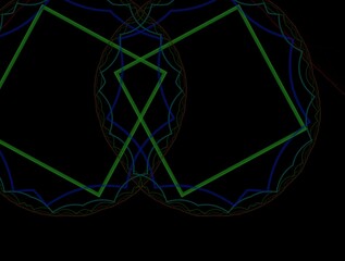 Naklejka premium Imaginatory fractal background generated Image