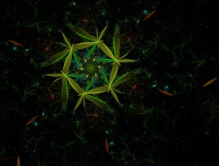 Imaginatory fractal background generated Image