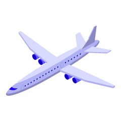 Airline icon. Isometric of Airline vector icon for web design isolated on white background