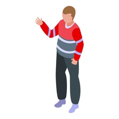 Airport worker support icon. Isometric of Airport worker support vector icon for web design isolated on white background