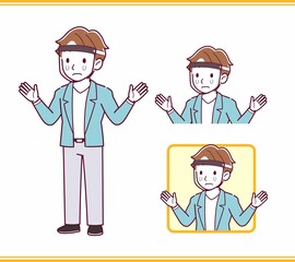 Young man with brown hair