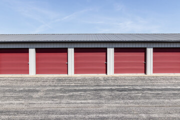 Self storage and mini storage garage units.