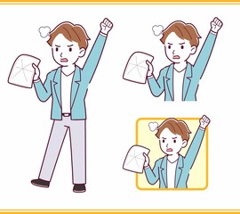 Young man with brown hair