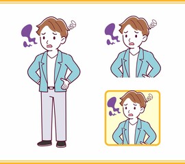 Young man with brown hair