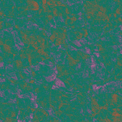 Green pink spots design, clouds, texture with leaves