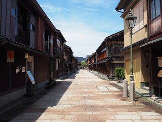 Fototapeta na wymiar street in the old town of Japan