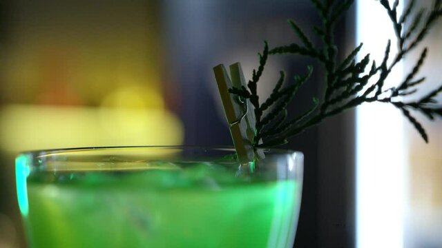 A beautiful cocktail at the bar