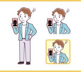 Young man with brown hair