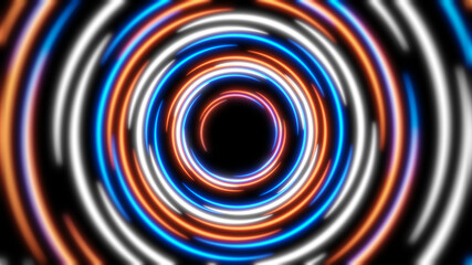 ぐるぐるトンネルの近未来背景