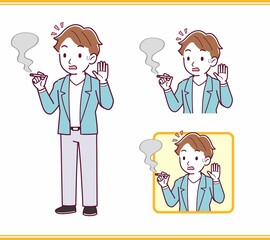 Young man with brown hair