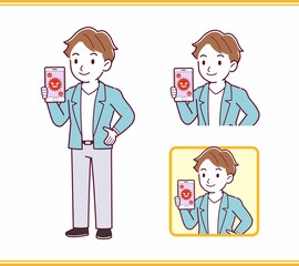 Young man with brown hair