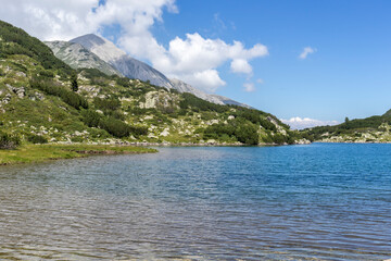 landscape of Pirin Mountain and Fish Banderitsa lake, Bulgaria