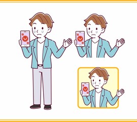 Young man with brown hair