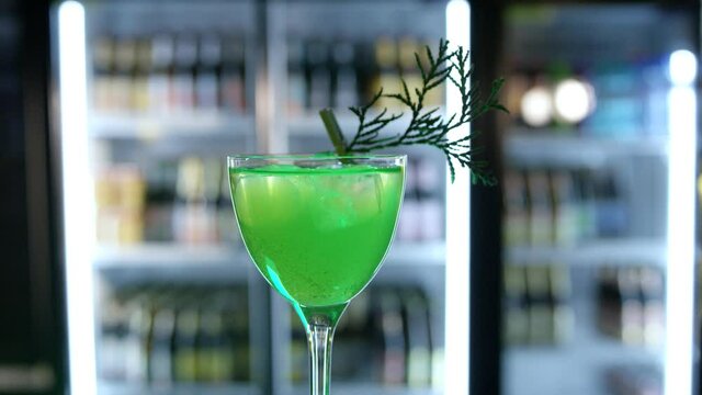 A beautiful cocktail at the bar