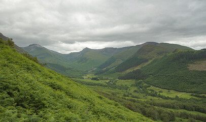 Ascent to Ben Nevis, Looking back over Leanachan Forest