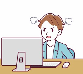 Young man with brown hair