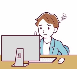 Young man with brown hair