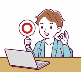 Young man with brown hair