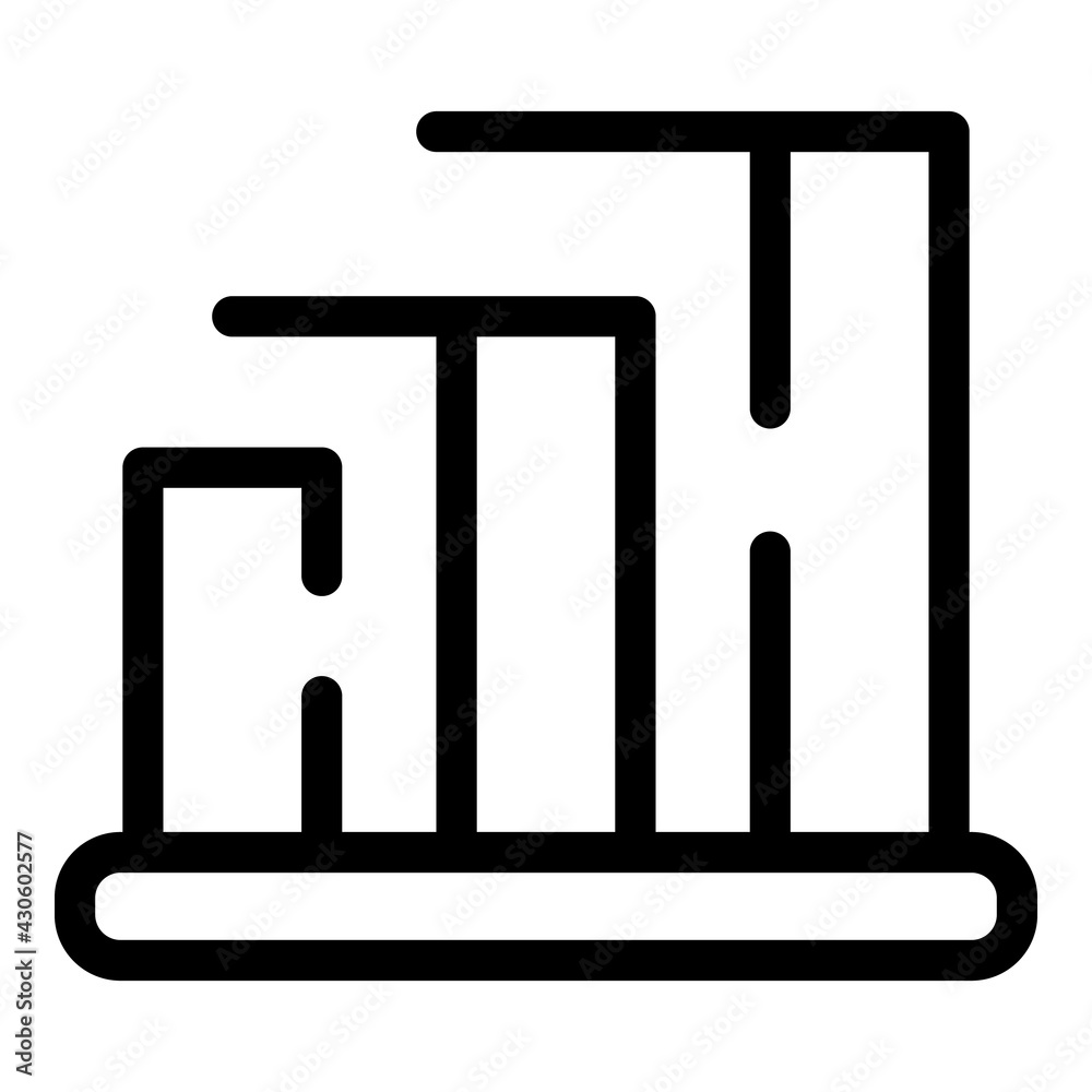 Poster internet graph icon. outline internet graph vector icon for web design isolated on white background