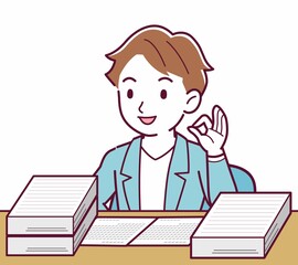 Young man with brown hair