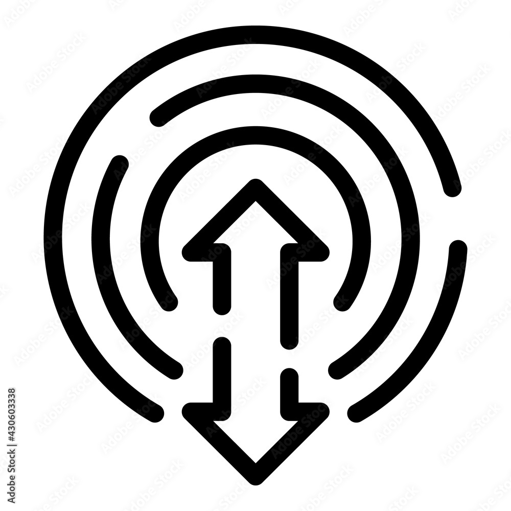Poster internet access icon. outline internet access vector icon for web design isolated on white backgroun