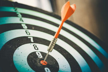 Bullseye is a target of business. Dart is an opportunity and Dartboard is the target and goal. So...