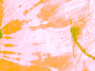 Tye Dye Seamless. Vintage Acrylic Frame. Yellow