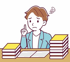 Young man with brown hair