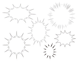 ふきだしのセット　見出し　