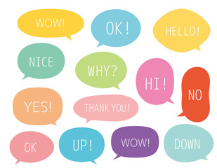 ふきだしのセット　見出し　