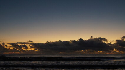 Sunset over the sea