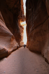The magnificent colors of the Siq of Petra