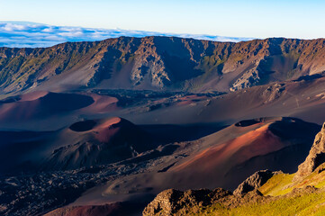 Haleakala volcano crater, Maui, Hawaii